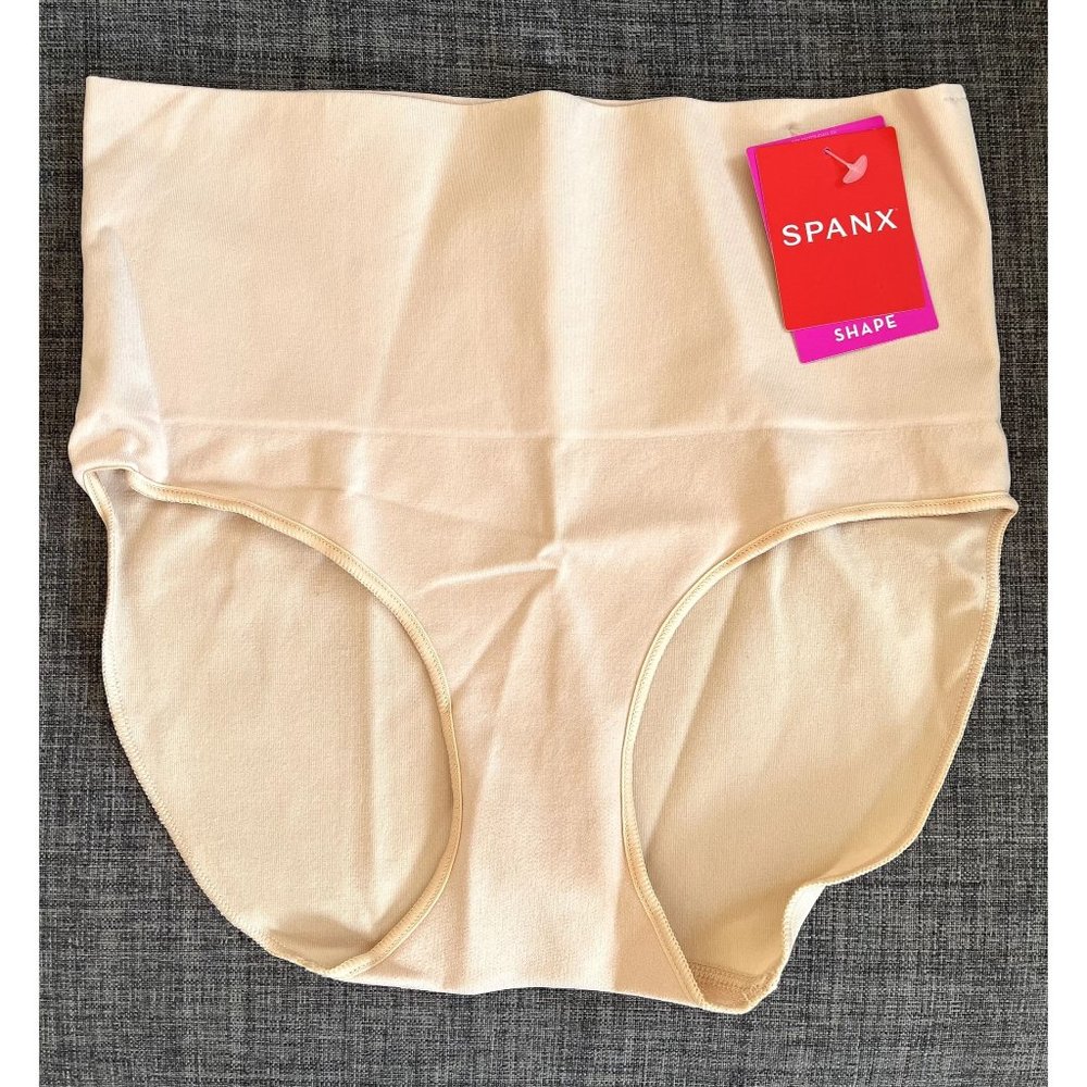 SPANX EVERYDAY SHAPING PANTIES BRIEF #SS0715 - Soft Nude Beige - Size Small